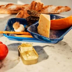 Splatter Fest Enamel Roasting And Serving Dish, Cobalt Blue -Best Kitchenware Shop 0004 Kapka 0257