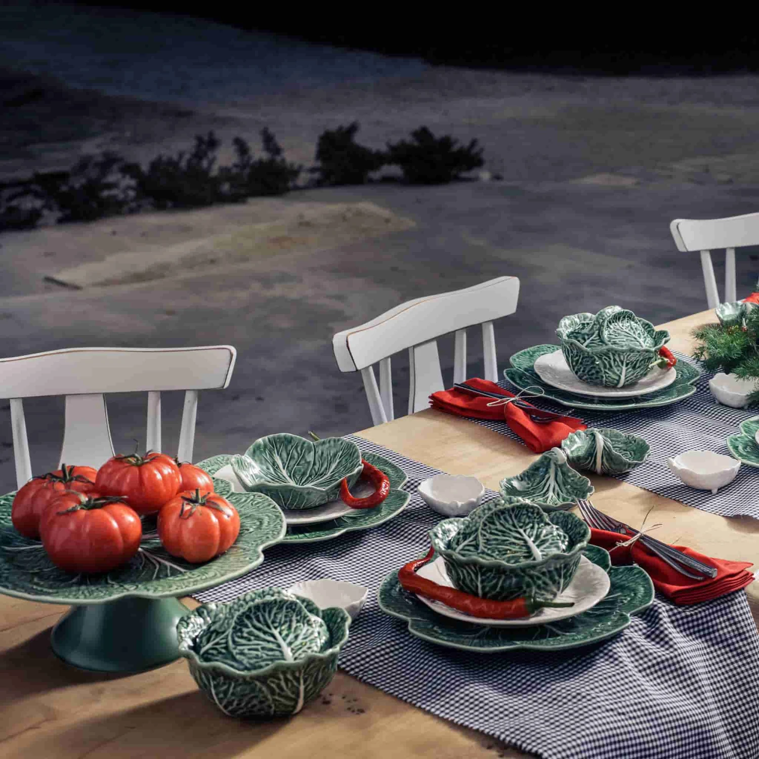 Bordallo Pinheiro White Cabbage Plate 19cm 4 Bordallo Pinheiro White Cabbage Plate 19cm - Image 2