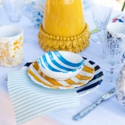 Amalfitana Cobalt Stripe Dinner Plate 8 Amalfitana Cobalt Stripe Dinner Plate -Best Kitchenware Shop AMA 4100C 2 1800x1800