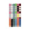 Set Of 6 Striped Dinner Candles - Multicolour -Best Kitchenware Shop BX0001 StripedDinnerCandles Multicoloursetof6