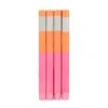 Set Of 4 Pink Orange Colourblock Candles -Best Kitchenware Shop BX0014Setof4PinkOrangeColourblockCandlesLoose 5b2a9564 eea0 4397 b1a6 c40fe3d694a6