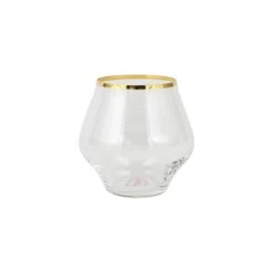 New Arrival 5 Contessa Gold Stemless Wine Glass