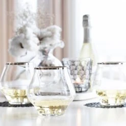 Contessa Platinum Stemless Wine Glass -Best Kitchenware Shop CTP 8821 4 1800x1800