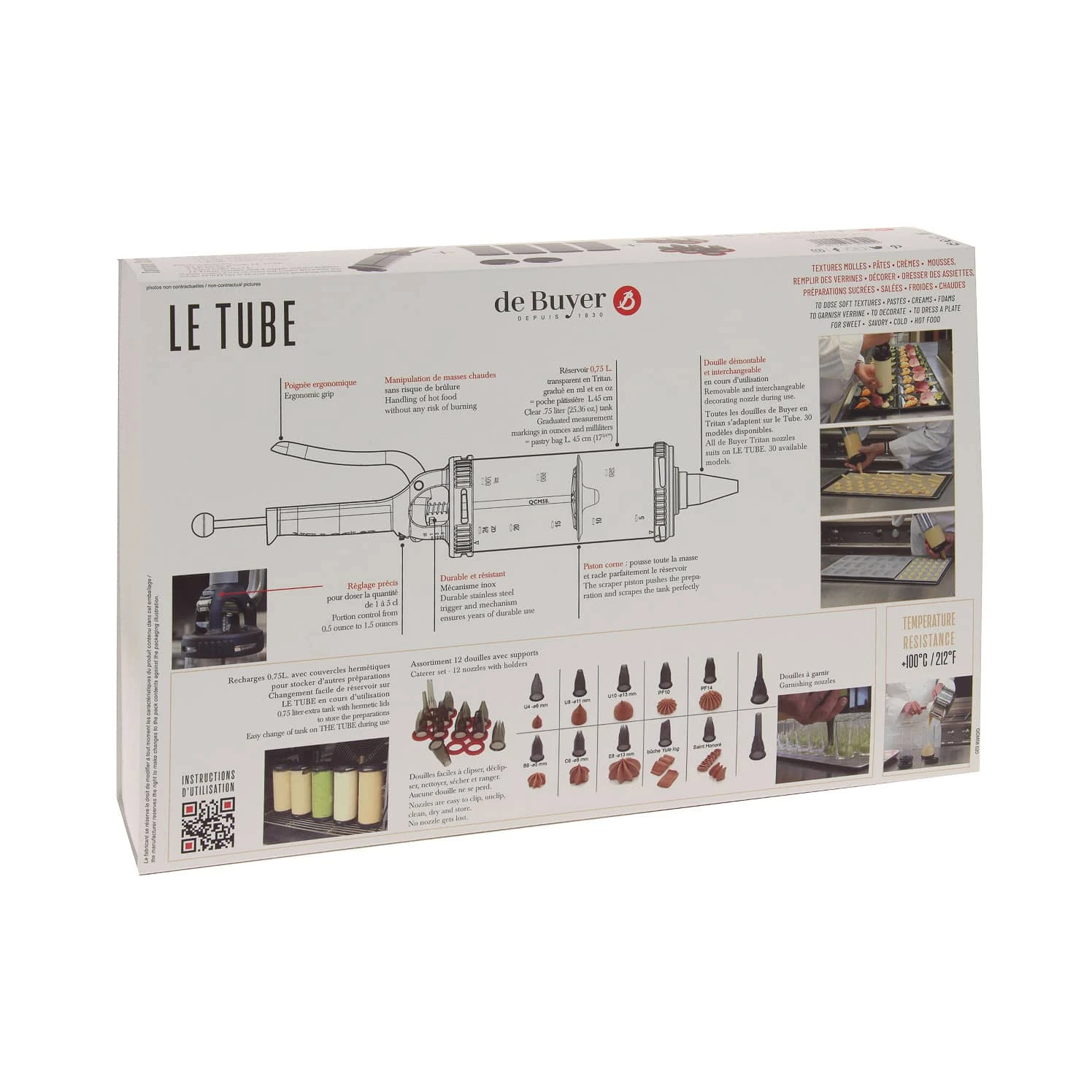 De Buyer 'Le Tube' Pro Pastry Syringe 10 De Buyer 'Le Tube' Pro Pastry Syringe - Image 8