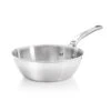 De Buyer Affinity Stainless Steel Curved Saute Pan 24cm -Best Kitchenware Shop DB0215 DeBuyerAffinityStainlessSteelCurvedSautePan24cm