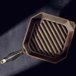 Finex Cast Iron Grill Pan, 25cm (10inch) -Best Kitchenware Shop ED0101FinexCastIronGrillPan 25cm 10inch Lifestyle
