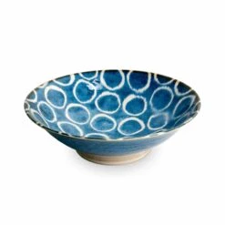 Sakuru Shallow Bowl Blue, 24cm