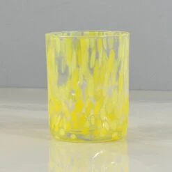 Murano Glass Tumbler, Yellow -Best Kitchenware Shop IA0001MuranoGlassTumbler Yellow