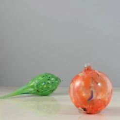 Murano Glass Decorative Sphere Ornament, Orange -Best Kitchenware Shop IA0006MuranoGlassDecorativeSphereOrnament Orange2
