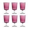 Set Of 6 Ichendorf Milano Violet Stemmed Wine Glass -Best Kitchenware Shop IM0024