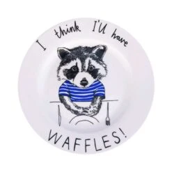 I Think I'll Have Waffles! Side Plate, 20cm