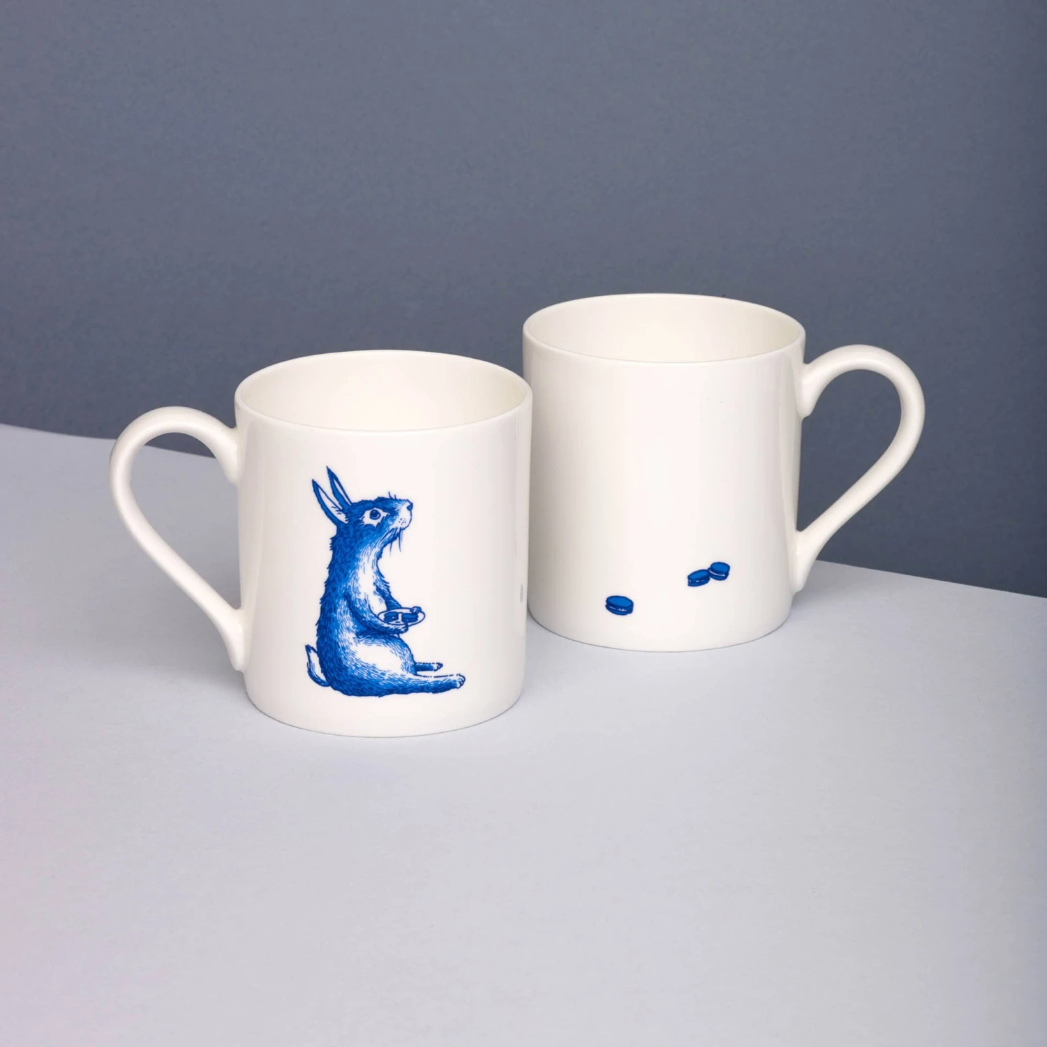 Blue Rabbit With Macaroons Mug, 300ml 4 Blue Rabbit With Macaroons Mug, 300ml - Image 2