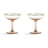 & Klevering Set Of 2 Rose Coupe Glasses