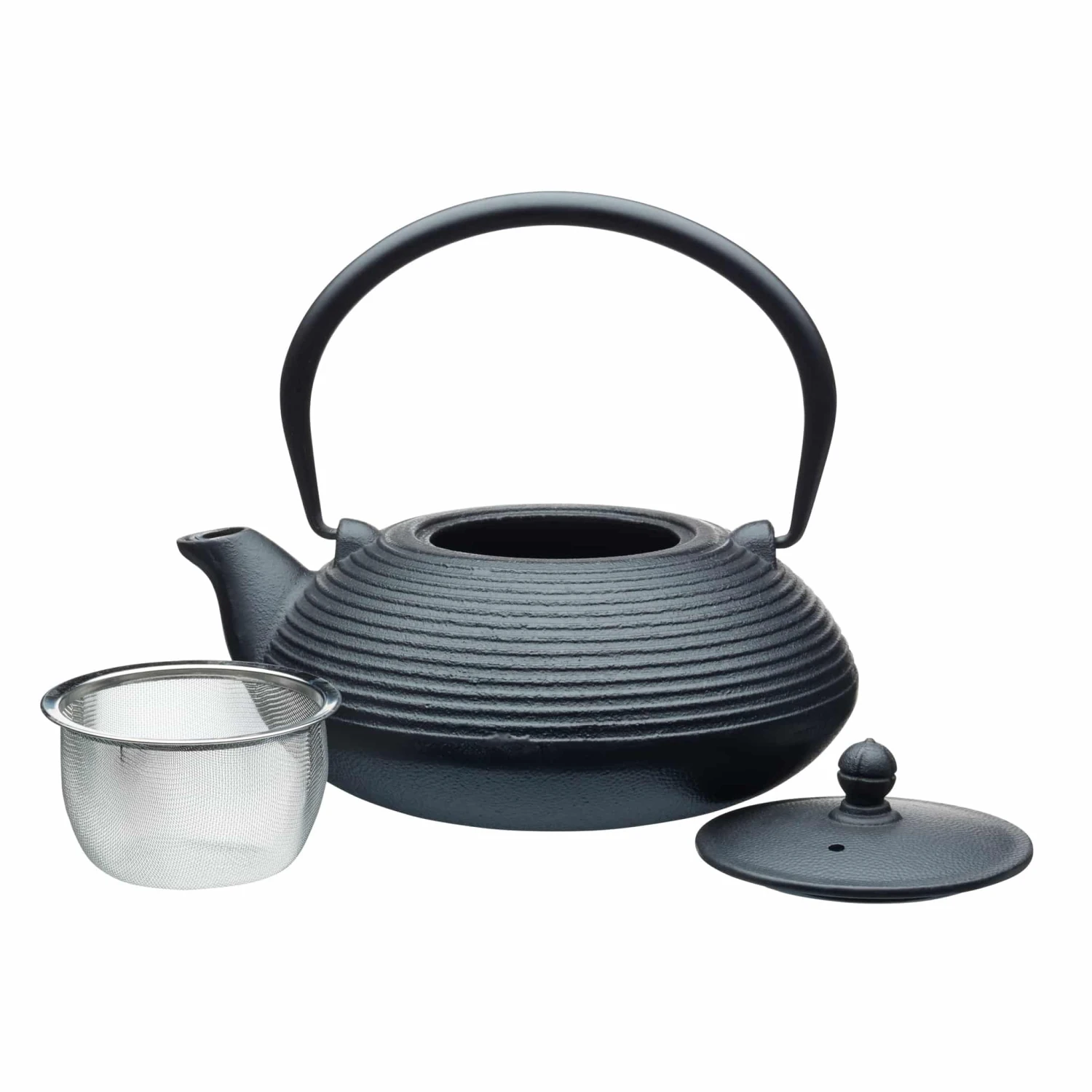 Black Cast Iron Teapot 900ml 4 Black Cast Iron Teapot 900ml - Image 2