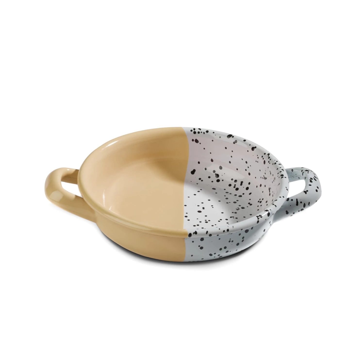 Colour Pop Enamel Frying Pan And Serving Dish, Yellow, 16cm 3 Colour Pop Enamel Frying Pan And Serving Dish, Yellow, 16cm
