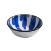 Paintstroke Enamel Salad Bowl, Blue & White 26cm -Best Kitchenware Shop KP0079PaintstrokeEnamelSaladBowl Blue White26cm