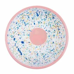 Pink Dot Enamel Salad Bowl -Best Kitchenware Shop KP0084BPinkDotEnamelSaladBowl2