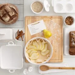 Lastra White Pie Dish -Best Kitchenware Shop LAS 2646W 1800x1800