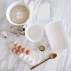 Lastra White Rectangular Baker -Best Kitchenware Shop LAS 2653W LSALT 2 1800x1800