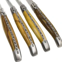Laguiole En Aubrac Set Of 4 Full Handle Steak Knives, Pistachio Wood 7 Laguiole En Aubrac Set Of 4 Full Handle Steak Knives, Pistachio Wood -Best Kitchenware Shop LR0001LaguioleenAubracSetof4FullHandleSteakKnives PistachioWood3