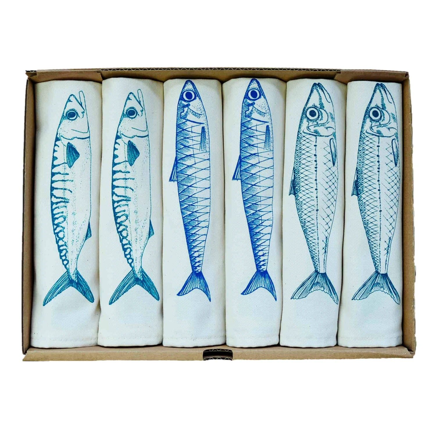 Sardine Design Napkins Box Of 6 3 Sardine Design Napkins Box Of 6