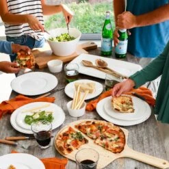 Melamine Lastra White Large Stacking Serving Bowl -Best Kitchenware Shop MLAS W23022 LSALT 3 1800x1800