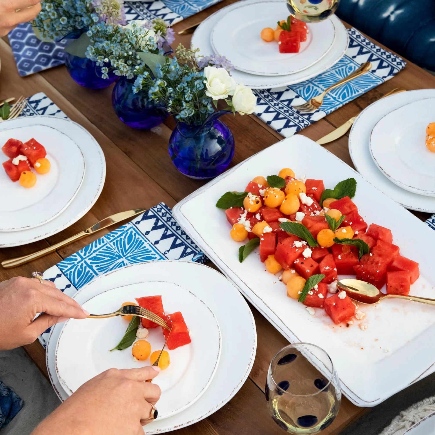 Melamine Lastra White Rectangular Platter 5 Melamine Lastra White Rectangular Platter - Image 3