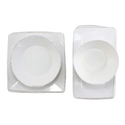 Melamine Lastra White 4-Piece Serveware Set