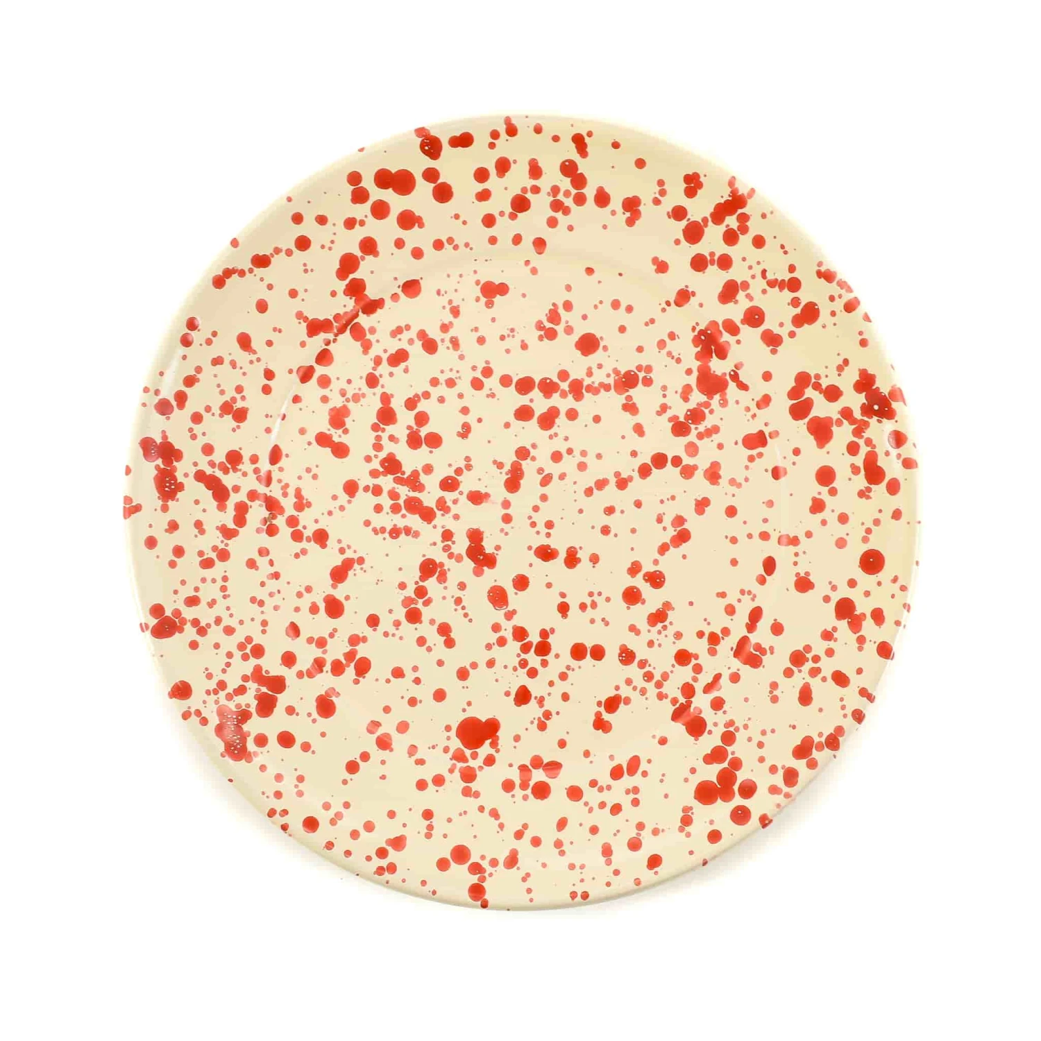 Puglia Red Splatter Dinner Plate 27cm 3 Puglia Red Splatter Dinner Plate 27cm
