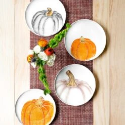 Pumpkins Salad Plate - Orange Medium Pumpkin -Best Kitchenware Shop PKN 9701B LSALT 5 1800x1800