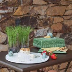 Bordallo Pinheiro White Earthenware Cheese Tray With Mouse -Best Kitchenware Shop PRODUCAOCASAALEGREBORDALO 173 1