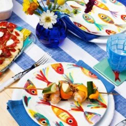 Pesci Colorati Salad Plate -Best Kitchenware Shop PSE 7801 LSALT 8 1800x1800