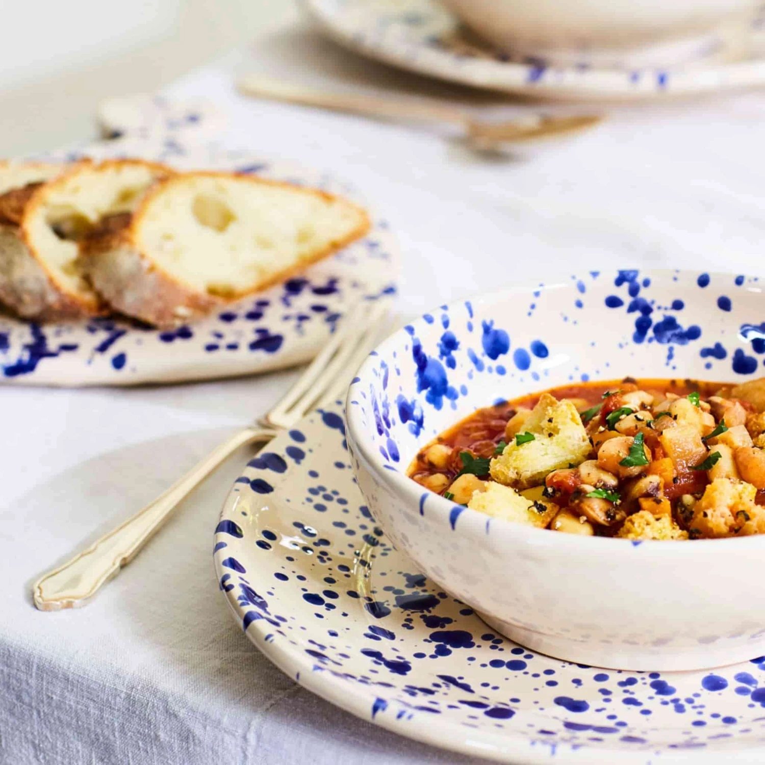 Puglia Blue Splatter Pitcher 5 Puglia Blue Splatter Pitcher - Image 3