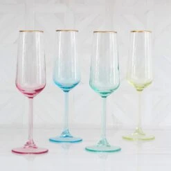 Rainbow Assorted Champagne Flutes - Set Of 4 -Best Kitchenware Shop VBOW G52150 LSALT 4 b1e61e02 e952 4e4d 948e 8f83300107c2 1800x1800