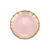 Baroque Glass Pink Cocktail Plate 1 Baroque Glass Pink Cocktail Plate -Best Kitchenware Shop VPAS 5219PI 1 1800x1800