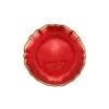 Baroque Glass Red Cocktail Plate -Best Kitchenware Shop VPAS 5219R 1 1800x1800