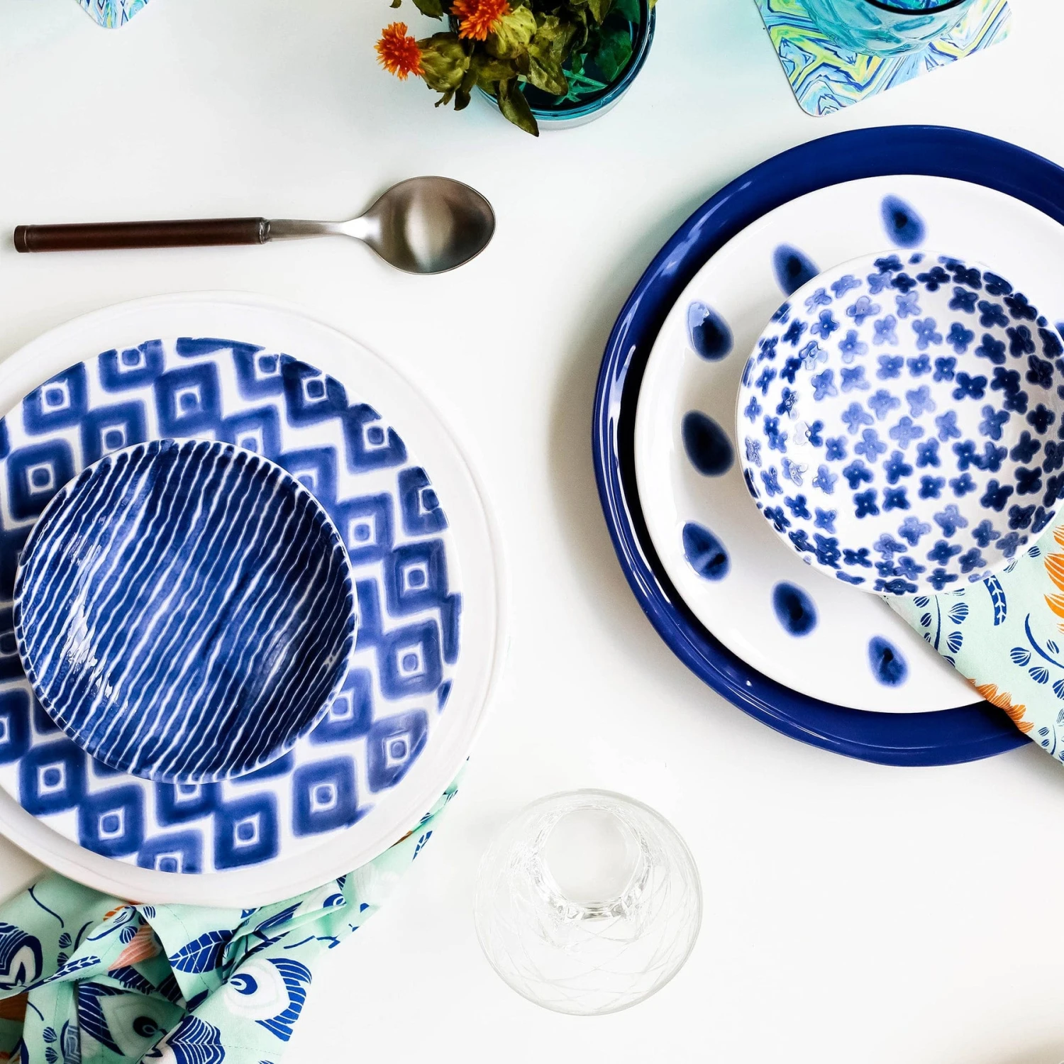 Santorini Diamond Salad Plate 6 Santorini Diamond Salad Plate - Image 4