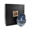 Blue & White Rice Bowl Boxed Gift Set -Best Kitchenware Shop blue white rice bowl set 2 2