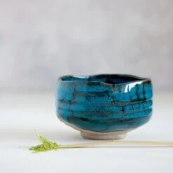 Blue Storm Matcha Bowl -Best Kitchenware Shop blue storm matcha bowl portrait