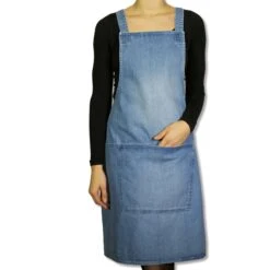 Dutchdeluxes Denim Suspender Apron In Blue 8 Dutchdeluxes Denim Suspender Apron In Blue -Best Kitchenware Shop dutch deluxes denim suspender apron model blue