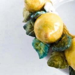 Handmade Tuscan Lemon Bowl 35cm 10 Handmade Tuscan Lemon Bowl 35cm -Best Kitchenware Shop lifestyle 0037 TuscanLemonBowl closeup1 NC0002