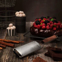 Master Series Walnut Microplane Gourmet Fine Grater -Best Kitchenware Shop microplane gourmet fine grater lifestyle