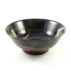Karasuba-Iro Ramen Bowl -Best Kitchenware Shop ramen bowl brown black above