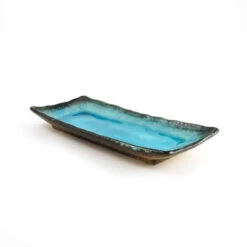 Oblong Turquoise Platter -Best Kitchenware Shop rectangular serving plate turquoise main
