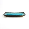 Oblong Turquoise Platter -Best Kitchenware Shop rectangular serving plate turquoise side