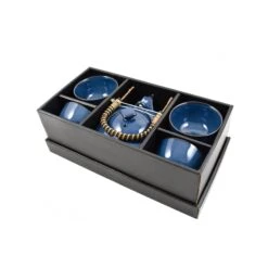 Rich Blue Japanese Tea Set For Four -Best Kitchenware Shop rich blue japanese tea set for four 4