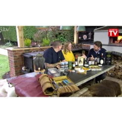 Dutchdeluxes Leather BBQ Apron In Vintage Brown -Best Kitchenware Shop still shot itv saturday kitchen james martin product page b9b53eb1 9c84 4f12 8856 05e6e075f640