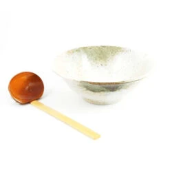 Small Yukishino Ramen Bowl -Best Kitchenware Shop stoneware bowl earthy colours light 19.5cm ladel