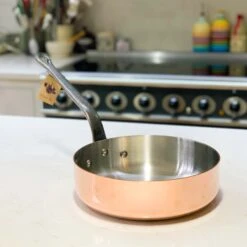 De Buyer Prima Matera Induction-Compatible Copper Saute Pan - Straight -Best Kitchenware Shop straight sided saute