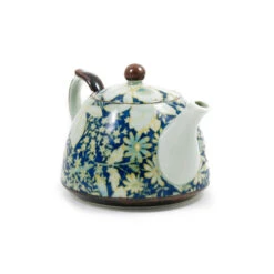 Suisen Blue Japanese Teapot -Best Kitchenware Shop suisen blue japanese teapot side